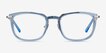 Clayton Clear Blue AcetateEyeglass Frames from EyeBuyDirect, Front View