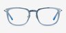 Clayton Clear Blue AcetateEyeglass Frames from EyeBuyDirect, Front View