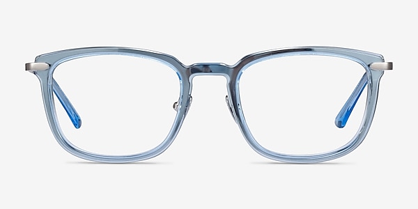 Clayton Clear Blue Acetate Eyeglass Frames
