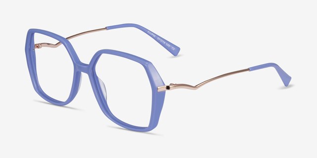 Ellipse Purple AcetateEyeglass Frames from EyeBuyDirect, Angle View