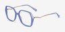 Ellipse Purple AcetateEyeglass Frames from EyeBuyDirect, Angle View