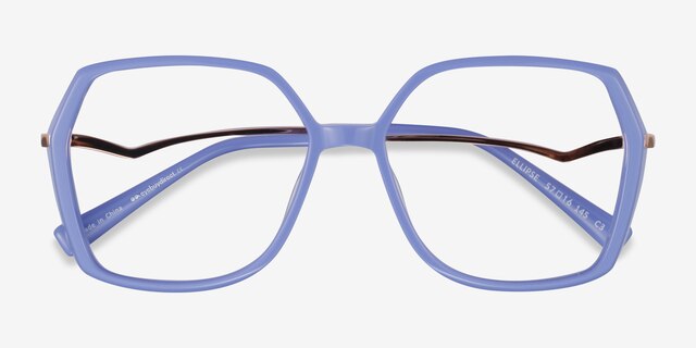 Ellipse Purple AcetateEyeglass Frames from EyeBuyDirect, Closed View