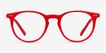 Volta Red AcetateEyeglass Frames from EyeBuyDirect, Front View