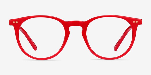 Volta Red Acetate Eyeglass Frames