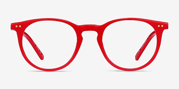 Volta Red Acetate Eyeglass Frames