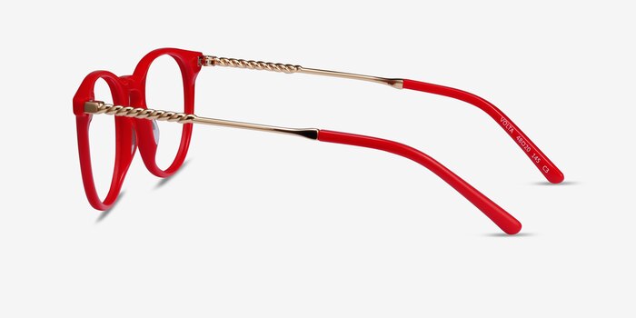 Volta Red Acetate Eyeglass Frames from EyeBuyDirect