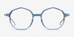 Carmelo Clear Blue AcetateEyeglass Frames from EyeBuyDirect, Front View