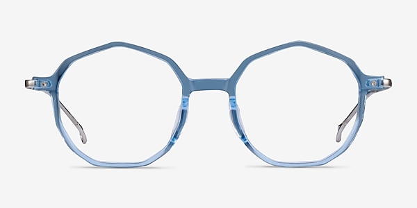 Carmelo Clear Blue Acetate Eyeglass Frames