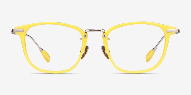 Terra Yellow AcetateEyeglass Frames from EyeBuyDirect, Front View