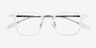 Terra White AcetateEyeglass Frames from EyeBuyDirect, Closed View