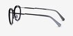 Facet Gray Black AcetateEyeglass Frames from EyeBuyDirect, Side View