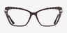 Choir Dark Brown AcetateEyeglass Frames from EyeBuyDirect, Front View