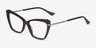 Choir Dark Brown AcetateEyeglass Frames from EyeBuyDirect, Angle View