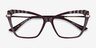 Choir Dark Brown AcetateEyeglass Frames from EyeBuyDirect, Closed View