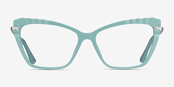 Choir Green Silver Acetate Eyeglass Frames