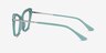 Choir Green Silver AcetateEyeglass Frames from EyeBuyDirect, Side View