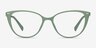 Elm Green PlasticEyeglass Frames from EyeBuyDirect, Front View