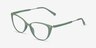 Elm Green PlasticEyeglass Frames from EyeBuyDirect, Angle View