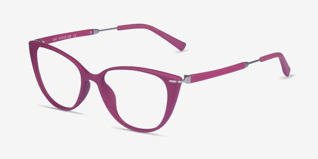 Elm Purple PlasticEyeglass Frames from EyeBuyDirect, Angle View