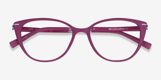 Elm Purple PlasticEyeglass Frames from EyeBuyDirect, Closed View