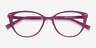 Elm Purple PlasticEyeglass Frames from EyeBuyDirect, Closed View