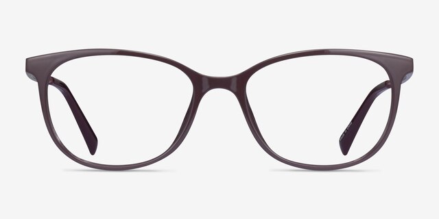 Brulee Dark Brown PlasticEyeglass Frames from EyeBuyDirect, Front View