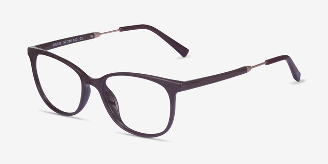 Brulee Dark Brown PlasticEyeglass Frames from EyeBuyDirect, Angle View