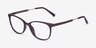 Brulee Dark Brown PlasticEyeglass Frames from EyeBuyDirect, Angle View