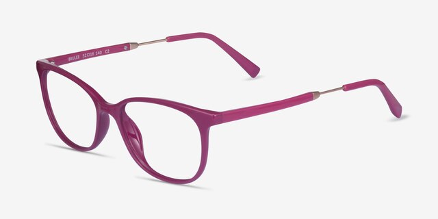 Brulee Purple PlasticEyeglass Frames from EyeBuyDirect, Angle View