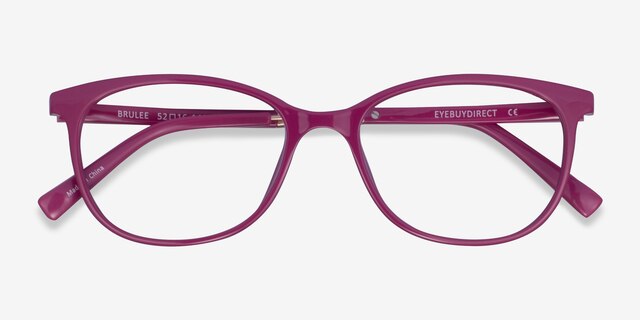 Brulee Purple PlasticEyeglass Frames from EyeBuyDirect, Closed View