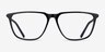 Concourse Black Gold AcetateEyeglass Frames from EyeBuyDirect, Front View