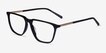 Concourse Black Gold AcetateEyeglass Frames from EyeBuyDirect, Angle View