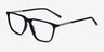 Concourse Black Gold AcetateEyeglass Frames from EyeBuyDirect, Angle View