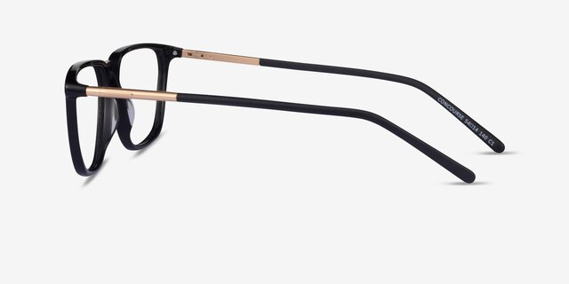 Concourse Black Gold AcetateEyeglass Frames from EyeBuyDirect, Side View