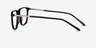 Concourse Black Gold AcetateEyeglass Frames from EyeBuyDirect, Side View