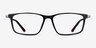 Commuter Black Red Gold AcetateEyeglass Frames from EyeBuyDirect, Front View