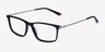 Commuter Black Red Gold AcetateEyeglass Frames from EyeBuyDirect, Angle View