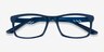 Polis Blue AcetateEyeglass Frames from EyeBuyDirect, Closed View