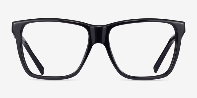 Landmark Black AcetateEyeglass Frames from EyeBuyDirect, Front View