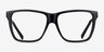 Landmark Black AcetateEyeglass Frames from EyeBuyDirect, Front View