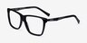 Landmark Black AcetateEyeglass Frames from EyeBuyDirect, Angle View