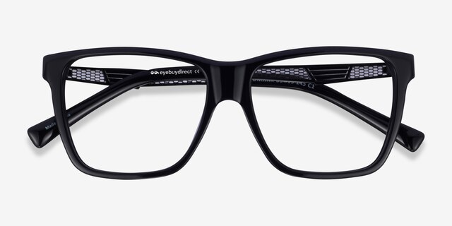 Landmark Black AcetateEyeglass Frames from EyeBuyDirect, Closed View