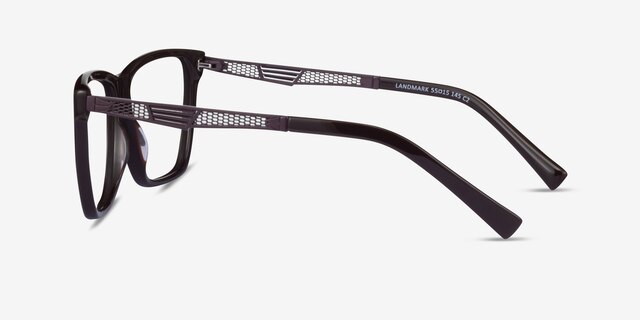 Landmark Brown AcetateEyeglass Frames from EyeBuyDirect, Side View