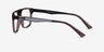 Hub Brown Black AcetateEyeglass Frames from EyeBuyDirect, Side View