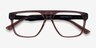 Hub Brown Black AcetateEyeglass Frames from EyeBuyDirect, Closed View
