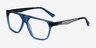 Hub Blue Black AcetateEyeglass Frames from EyeBuyDirect, Angle View
