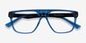 Hub Blue Black AcetateEyeglass Frames from EyeBuyDirect, Closed View