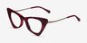 Bengal Red Floral AcetateEyeglass Frames from EyeBuyDirect, Angle View
