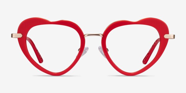 Honey Red Gold Acétate Montures de lunettes de vue