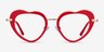 Honey Red Gold AcetateEyeglass Frames from EyeBuyDirect, Front View